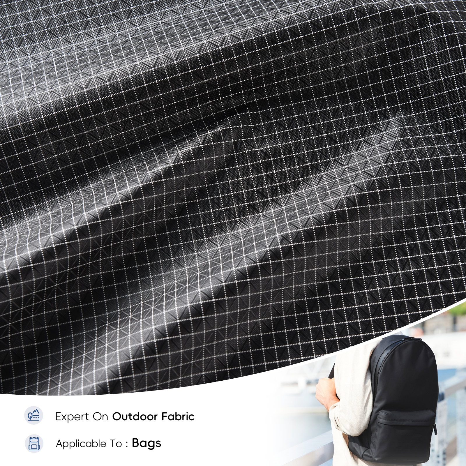 200D | Lattice | PU | Bag Nylon Fabric